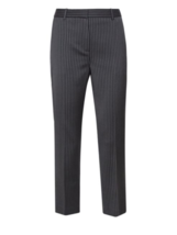 NWT THEORY dress pants 6 career slacks tailored trousers black wool stri... - £119.89 GBP