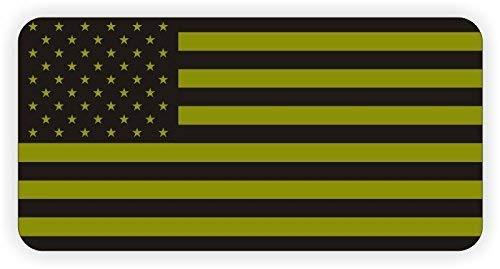 StickerDad (4 PACK) American Flag OD GREEN Military vinyl Hard Hat Helme... - $2.96