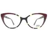 OGI Gafas Monturas 9254/2356 Burdeos Rojo Carey Ojo de Gato Completo Borde - $64.89