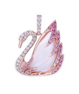 Swarovski Faithful Swan Pendant, Pink with chain - $3,227.72 CAD
