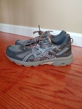 ASICS GEL Venture 6 Athletic Running Shoe Womens Size 8.5 Gray Pink Peac... - $19.75