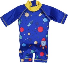 Kids Swimwear Trainer (Outer Space) Float Suit T-Shirt Buoyancy Swimwear. - £33.03 GBP