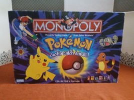 Vintage 1999 Pokemon Monopoly Collector&#39;s Edition Board Game Complete w/... - $67.32