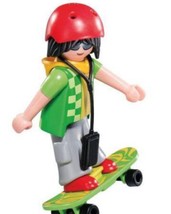 Playmobil Figures Series 7 Boy with skateboard and helmet Junge skateboard 5537 - £7.30 GBP