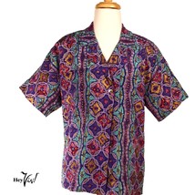 Vintage Classiques 100% Silk Blouse Top Made in Hong Kong Sz S Bust 38 -... - £22.65 GBP