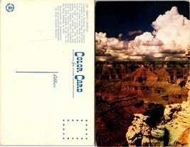 Arizona Grand Canyon National Park Rim Big Puffy White Clouds Vintage Postcard - £7.51 GBP