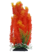 Orange and Yellow Full Leaf Aquarium or Pond Artificial Plastic Plant 16-17 Inch - £14.69 GBP