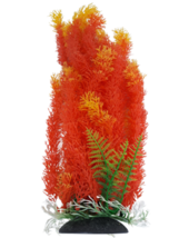 Orange and Yellow Full Leaf Aquarium or Pond Artificial Plastic Plant 16-17 Inch - £14.75 GBP