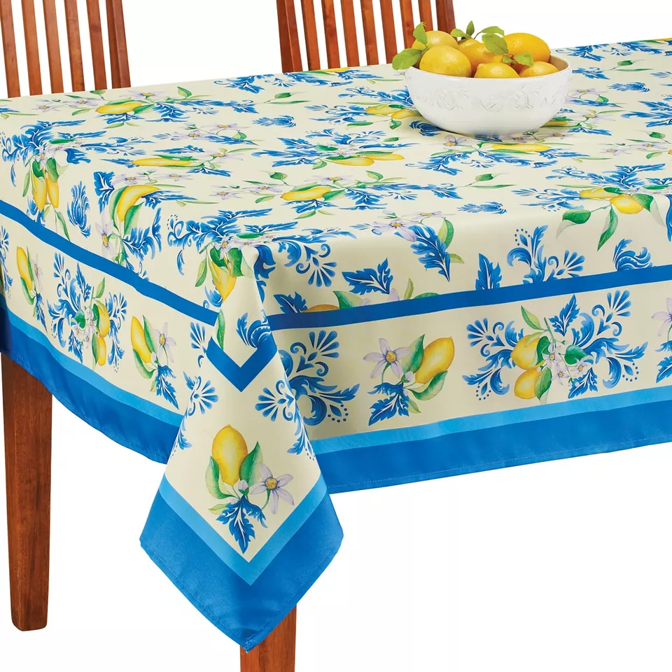 Lemon Floral Tablecloth Rectangle - £41.32 GBP