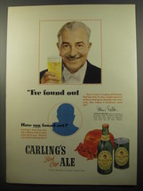 1950 Carling&#39;s Red Cap Ale Advertisement - Arthur Fiedler - I&#39;ve found out - £14.57 GBP