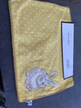 Tabitha Webb Easter Bunny Embroidered Placemats Yellow Polka Dot New - £26.53 GBP