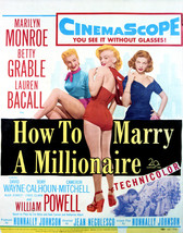 How to Marry a Millionaire Featuring Marilyn Monroe, Betty Grable, Lauren Bacall - $69.99