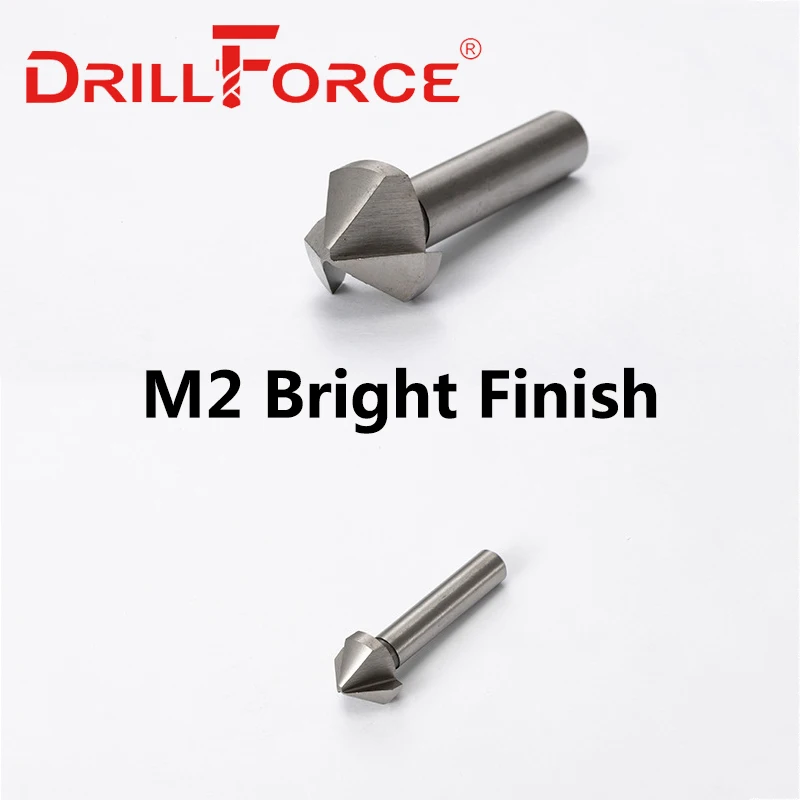 Drillforce Chamfer Countersink Drill Bits 6.3-40mm 3 Flutes 90 Degree (6.3/8.3/1 - £182.45 GBP
