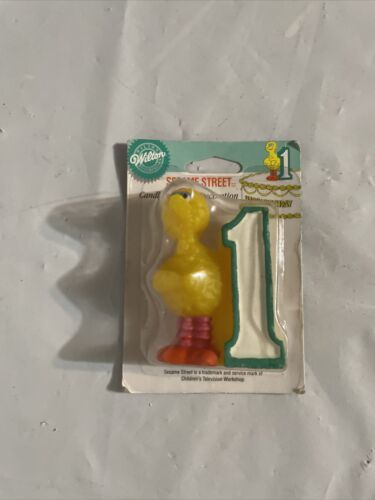 BIG BIRD VTG HAPPY BIRTHDAY CANDLE 1991 Sesame Street Wilton NEW - $7.84