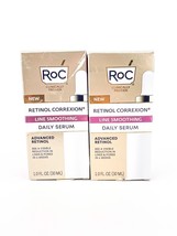 RoC Retinol Correxion Line Smoothing Daily Serum 1 Fl Oz Each Lot Of 2 - $35.75