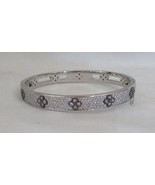 PARK LANE SILVER ROYAL Bracelet 2 1/4&quot; diameter reversible Quatrefoil De... - £101.13 GBP