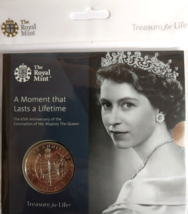 The Queen 65th Anniversary Of The Coronation Royal Mint £5 Coin - $34.53