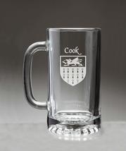 Cook Irish Coat of Arms Glass Beer Mug (Sand Etched) - £22.30 GBP