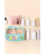Mint Green TRAVEL Chenille Letter Clear PVC Makeup Bag - €9,96 EUR Mint Green TRAVEL Chenille Letter Clear PVC Makeup Bag - €9,96 EUR
