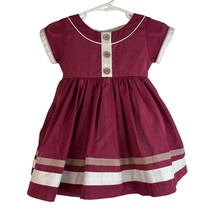 WDW Well Dressed Wolf Girls Sz 18M Dress Shawn Elizabeth Cranberry Short Sleeve - $46.73