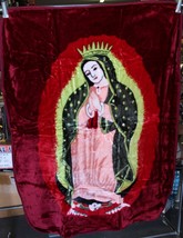 Baby Size Blanket With A Picture Of Virgin Mary Our Lady Of Guadalupe Religious - £23.31 GBP
