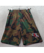 Nike Air Jordan Shorts Boys Small Brown Camouflage Mesh Elastic Waist Re... - $342.64 MXN