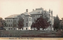 Princeton Bureau Cty Illinois~High SCHOOL~1910s Real Photo Postcard Long Message - £8.61 GBP