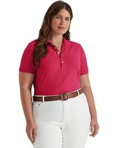 New Lauren Ralph Lauren Pink Cotton Polo Shirt Blouse Size 2 X Women $99 - £60.98 GBP