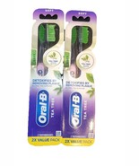 2x Oral-B Tea Tree Soft Manual Toothbrush Remove Plaque Along The Gumlin... - $33.33 CAD