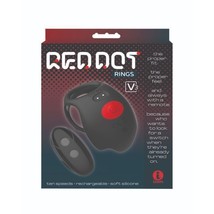 Massive Red Dot Cock Ring V3 - Black - $54.99