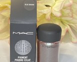 MAC Pigment Glitter Eye Shadow Liner  *Blue Brown*  Full Size NIB Free S... - £17.77 GBP