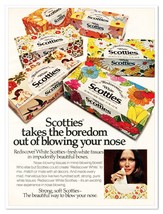 Scotties Rediscover White Tissues Vintage 1973 Full-Page Magazine Ad - $9.70