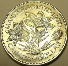 Huge Unc Canada 1970 Manitoba Dollar~Excellent Coin - £7.11 GBP