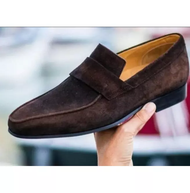 New Brown Formal Handmade Moccasins/Office Shoes For Mens, Dress Shoes F... - $149.99
