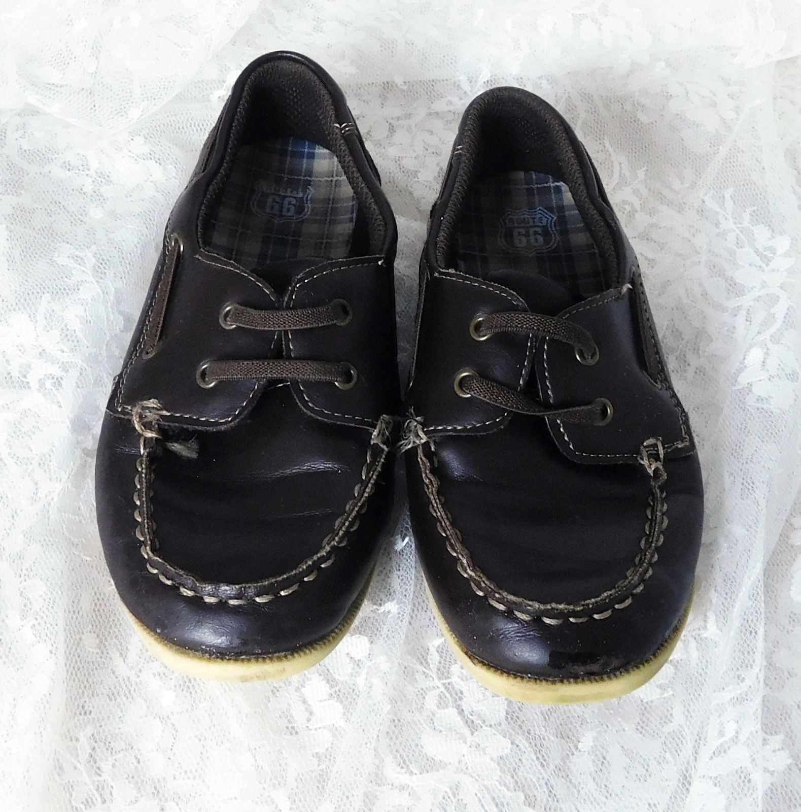 Route 66 Boy's Shoes - Size 12M Brown "Frederic" Boat Style - £7.57 GBP