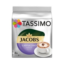 TASSIMO: Jacobs CAPPUCCINO Choco-Coffee Pods -8 pods-FREE SHIPPING - £13.19 GBP