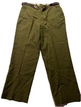 Vintage US Military Korean War Wool OD Green M-1951 Field Trousers Pants... - £38.09 GBP