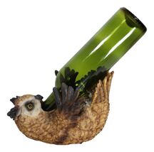 Wisdom Of The Woods Enchanted Great Horned Tiger Owl Wine Bottle Holder ... - $511.60 MXN