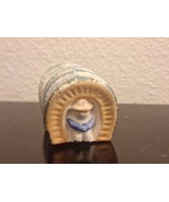 Vtg Hand Painted Mini Salt and Pepper Shakers Covered Wagon Top - Made i... - $7.20