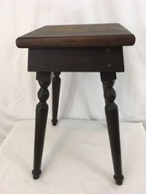Hand Made 21&quot; Farmhouse Colonial Americana Small  Vintage Wood Stand End... - £92.10 GBP