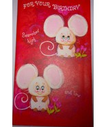 Vintage American Greetings For Your Birthday Hungry Mice Birthday Card - $3.99