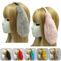 Furry Plush Dog Rabbit Ear Headband Lop Ear Animal Anime Cosplay Hair Hoop - £10.21 GBP