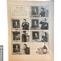 Paul Jones Whiskey Print Ad Errol Flynn Photos May 23 1938 Frame Ready - £6.95 GBP
