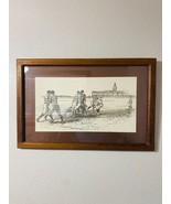Old Fashioned Rugby Team Vintage Black &amp; White Framed Art 23&quot;x16&quot; - £13.88 GBP