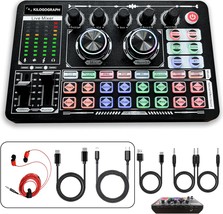 Podcast Sound Board - Audio Mixer With Effects,, F999 Plus, More Aux Cables - £53.34 GBP