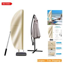 Heavy-Duty Patio Umbrella Cover - Waterproof &amp; UV Resistant, Fits 9-14ft - $52.42