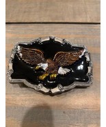 Vintage Bald Eagle Enameled The Great American Buckle Chicago QD1243 198... - $17.52
