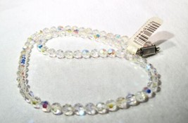 Vintage AB Crystal Aurora Borealis Necklace K1478 - £49.84 GBP