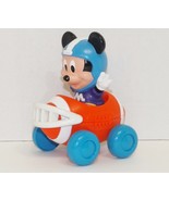 Mickey Mouse Squeeze Toy Action Figure &amp; Plastic Football Car {4360} - £10.50 GBP