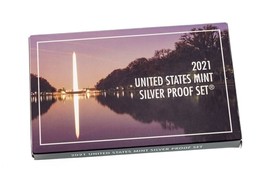 2021 US Mint Silver Proof Set in Original Box w/ CoA - £136.28 GBP